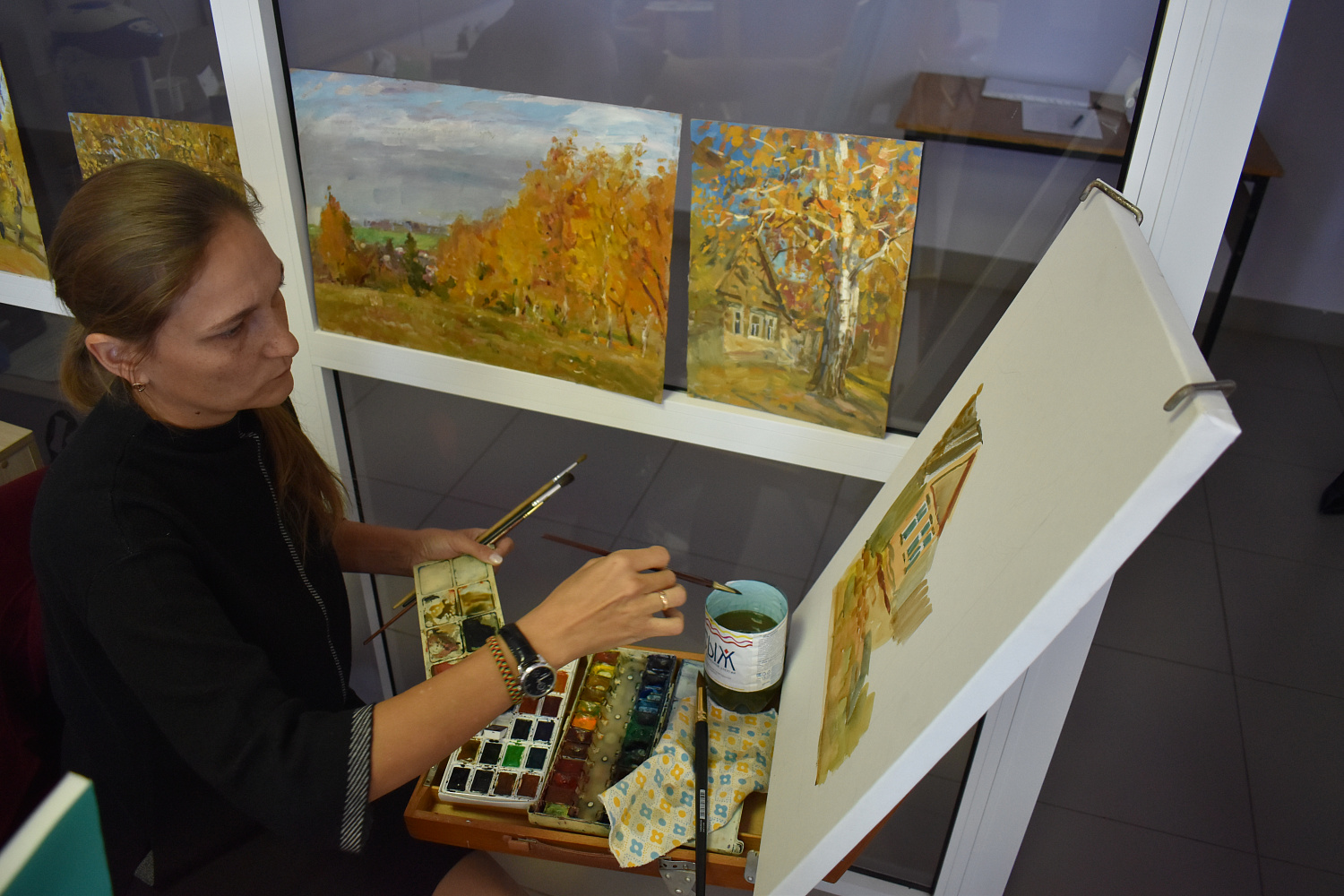 Художники из районов Мордовии приняли участие в мастер-классе по живописи
